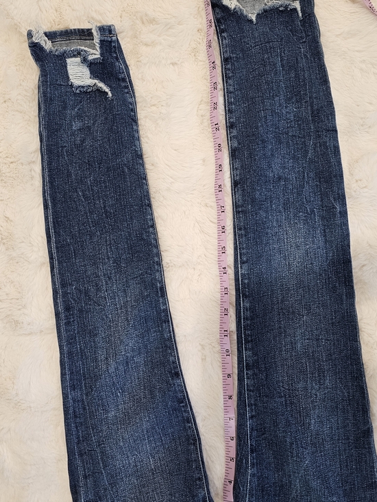 FRAME Le Skinny de Jeanne Jeans Size 24 Distressed Raw Hem - Picture 5 of 7